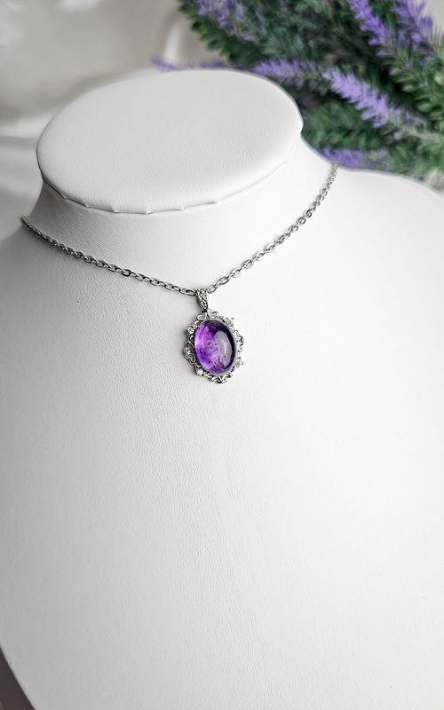 Etnic Necklace in Amethyst