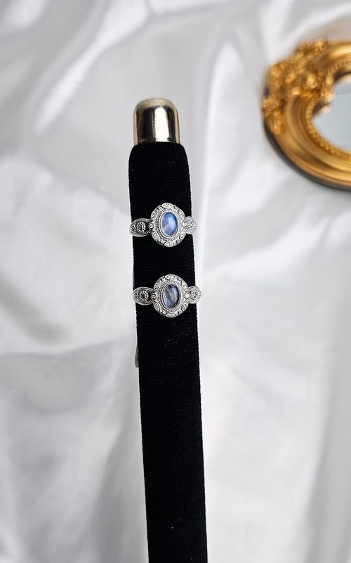 Adjustable Ring in Rainbow Moonstone (FROM SIZE 14) Adjustable Ring in Rainbow Moonstone (FROM SIZE 14)