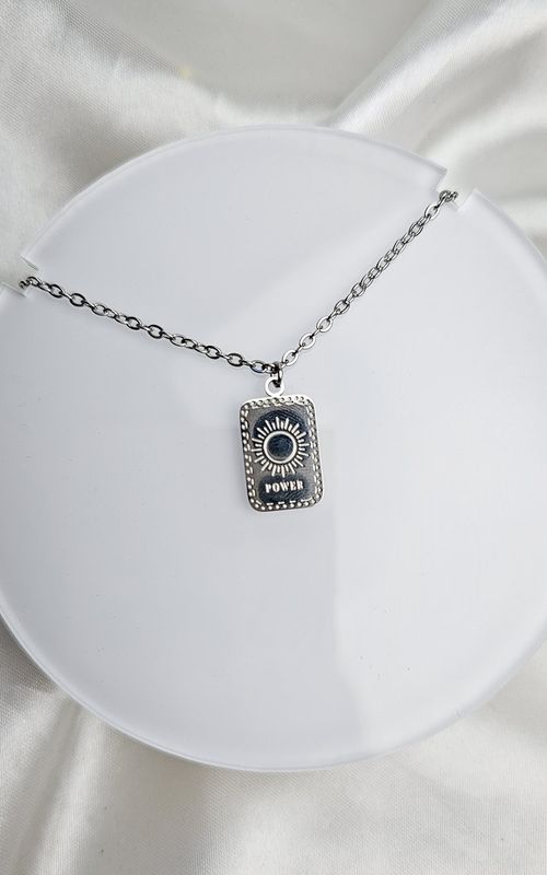 Necklace with Sun (stainless steel)