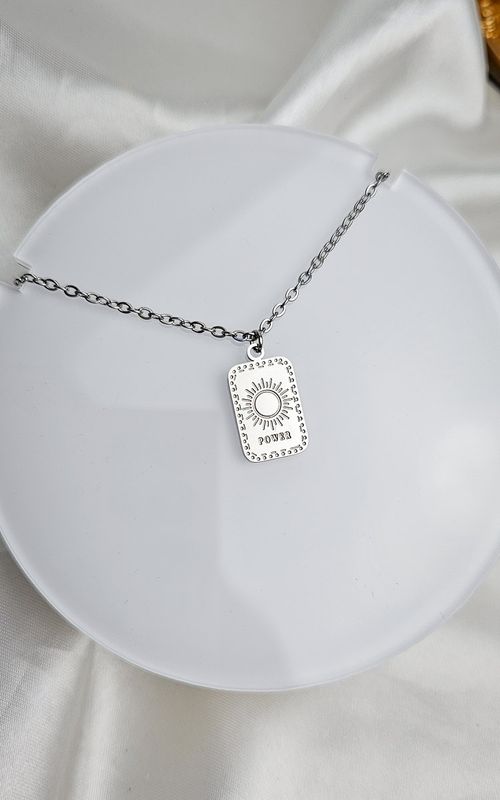 Necklace with Sun (stainless steel)