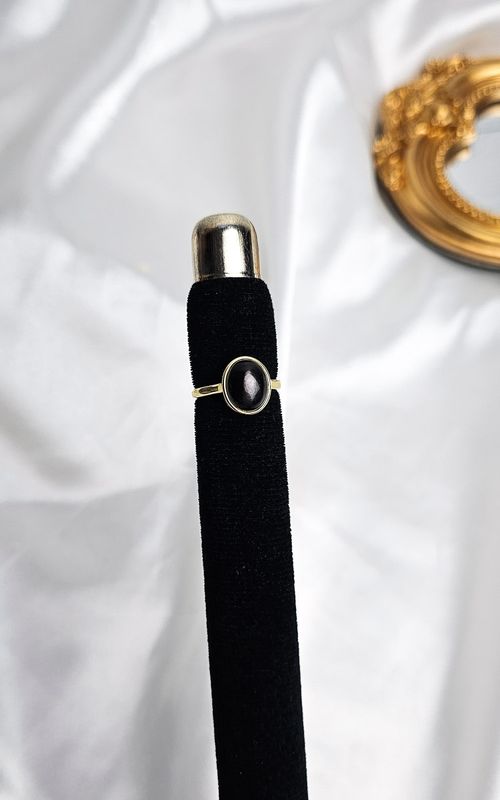 Adjustable Ring in Hyperstene n.2 (FROM SIZE 11)