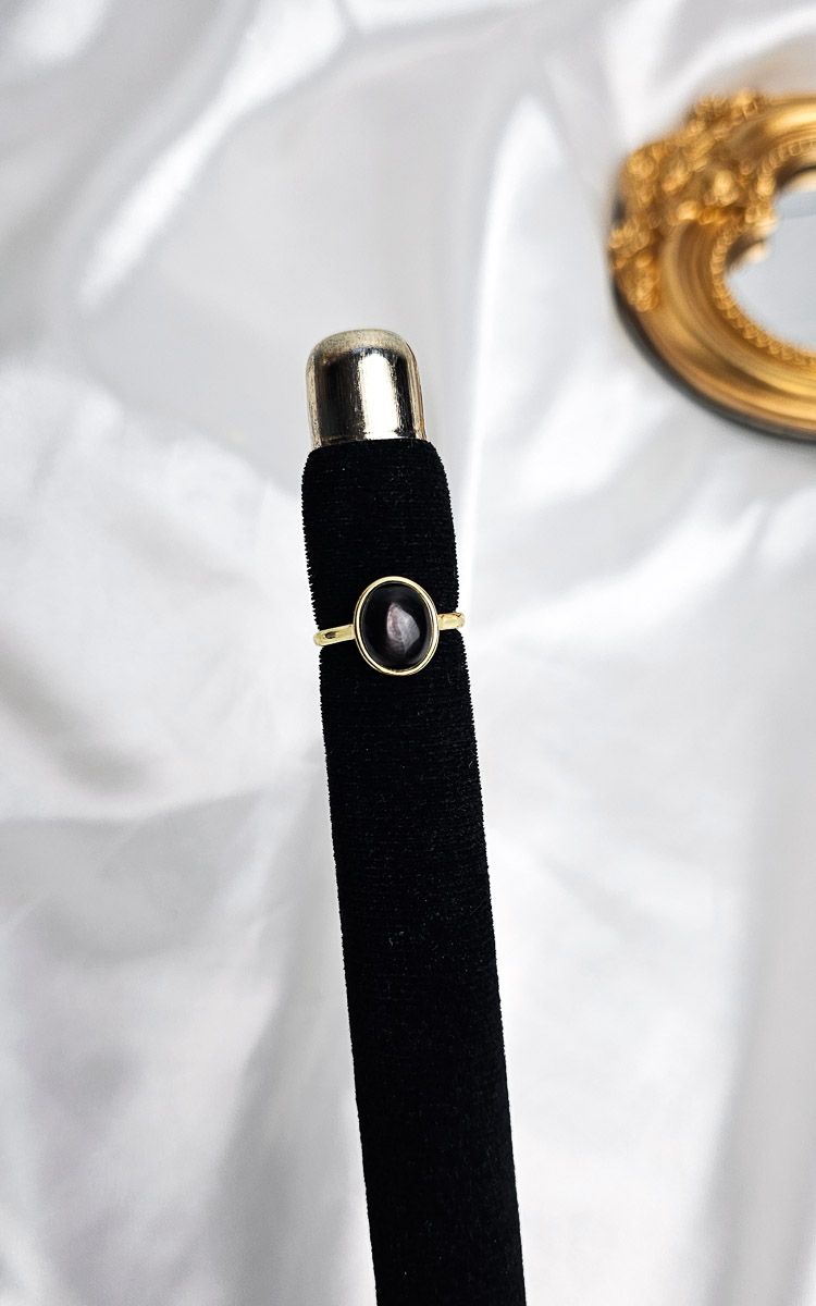Adjustable Ring in Hyperstene n.2 (FROM SIZE 11)