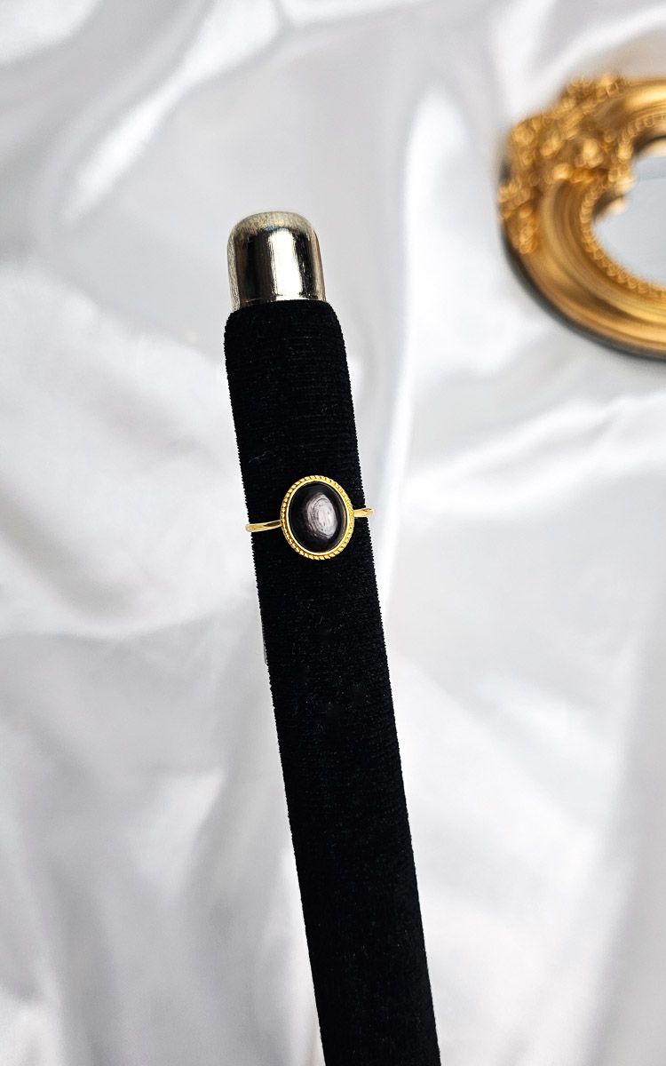 Adjustable Ring in Hyperstene n.1 (FROM SIZE 13)
