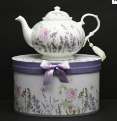Teapot In A Gift Box Lavender