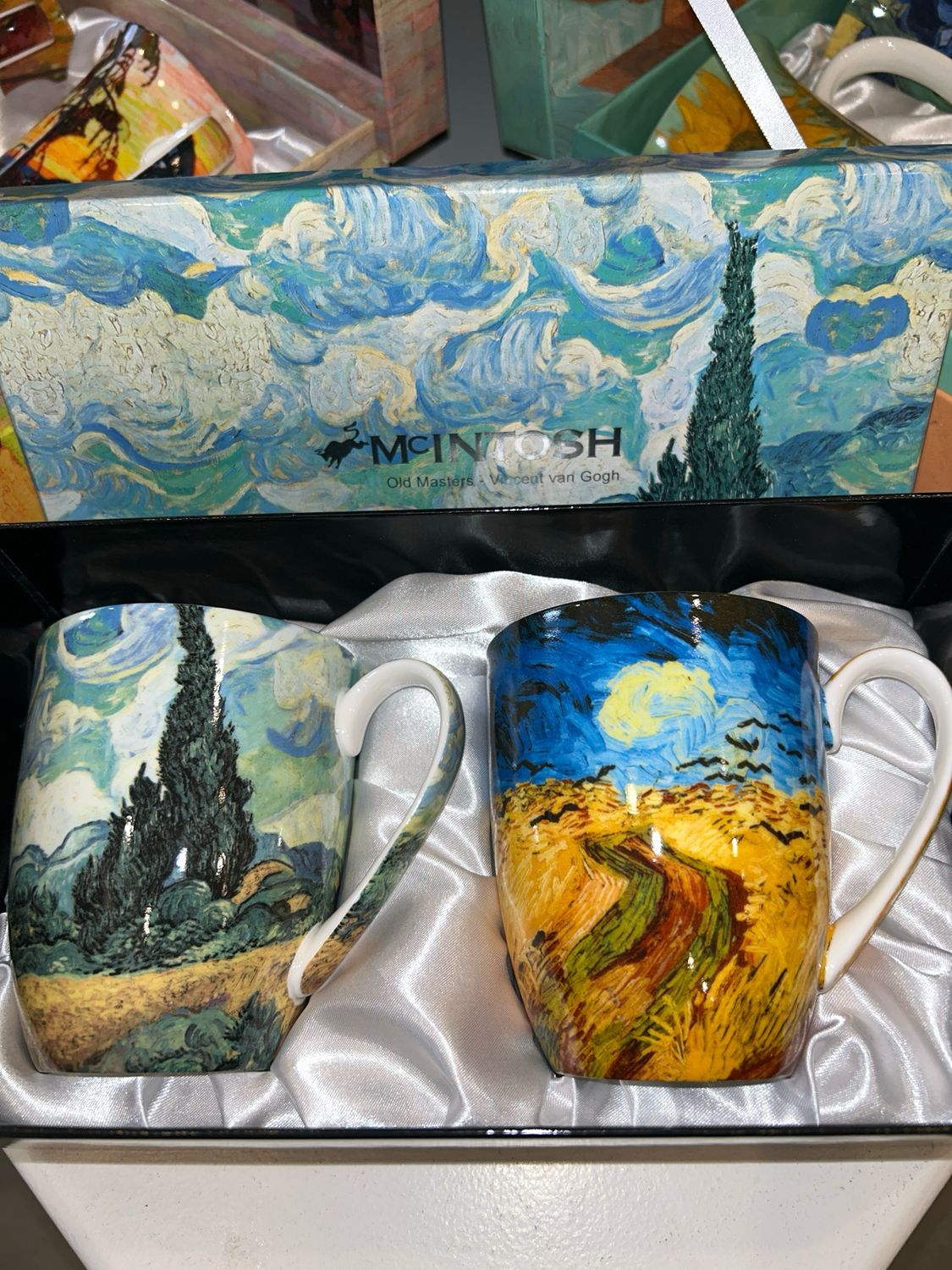 Mcintosh Vincent Van Gogh Wheatfields Set Of 2