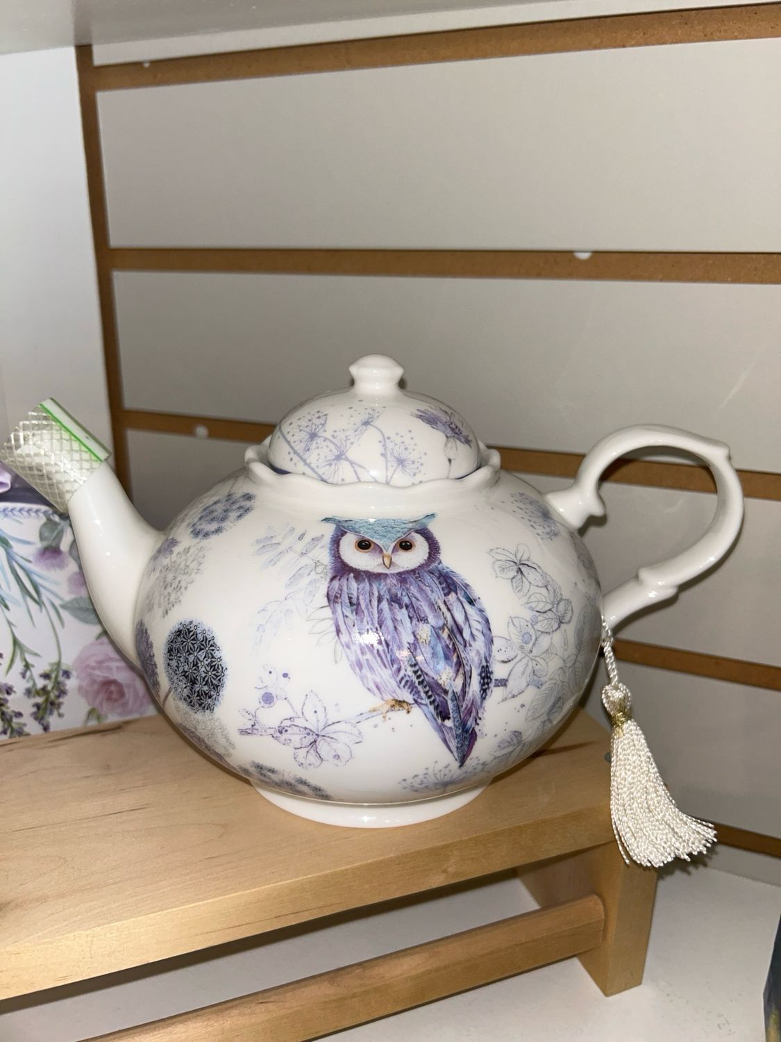 Purple Owl Teapot