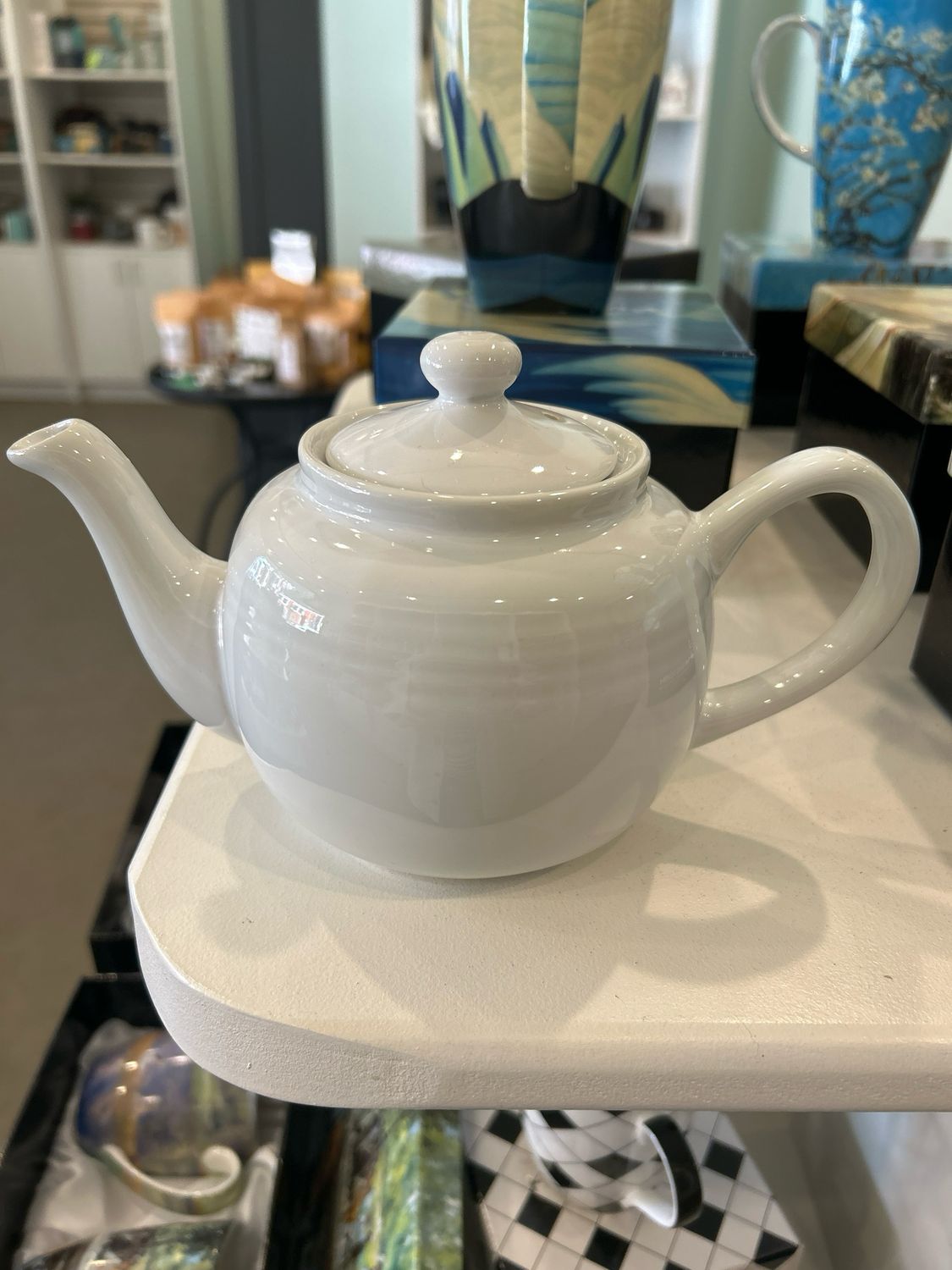3 Cup White Teapot