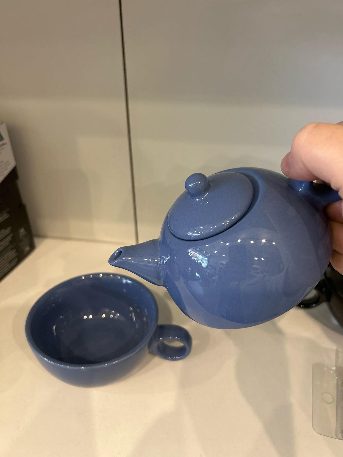 Two cup teapot and cup