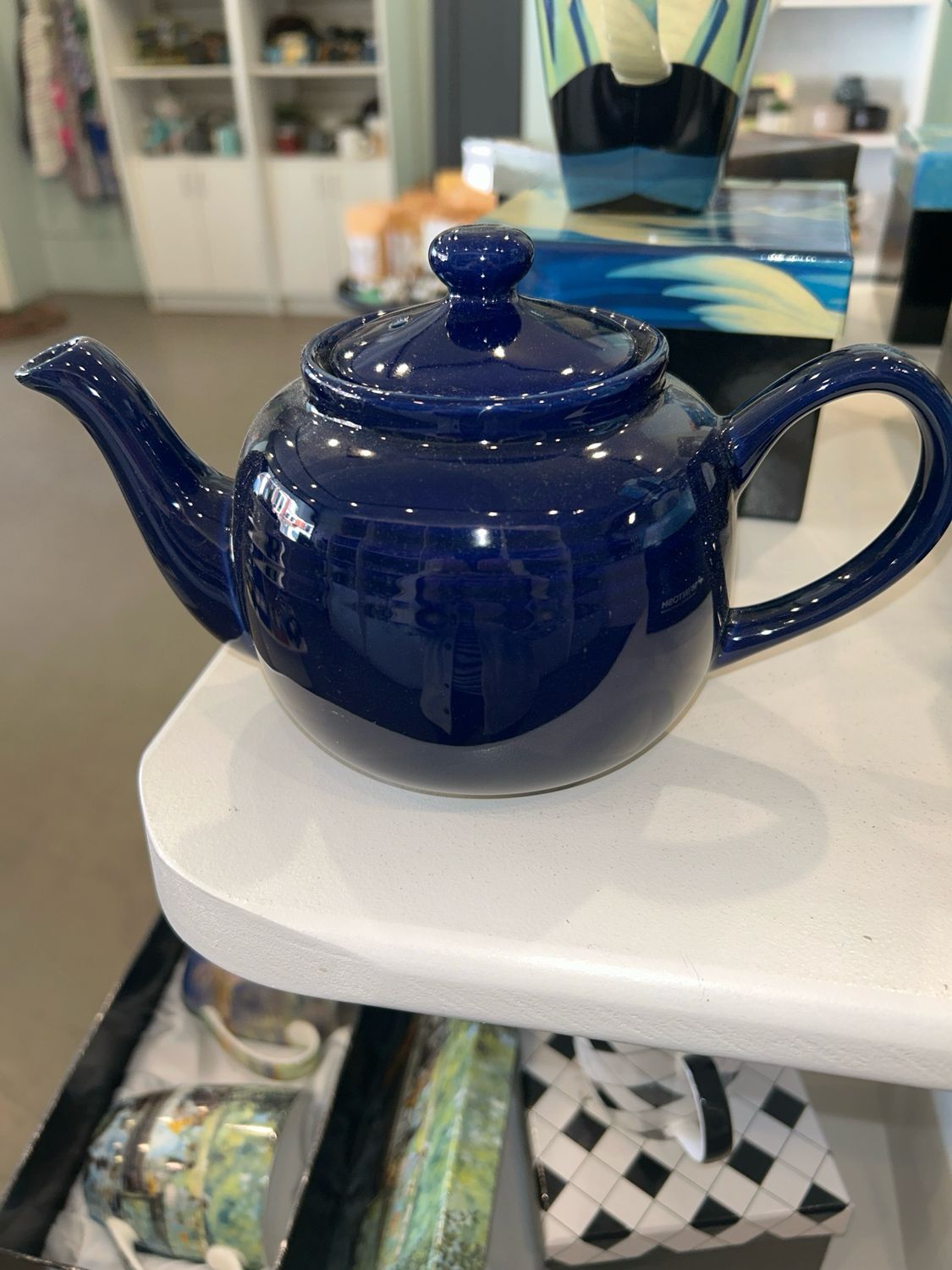 3 Cup Royal Blue Teapot