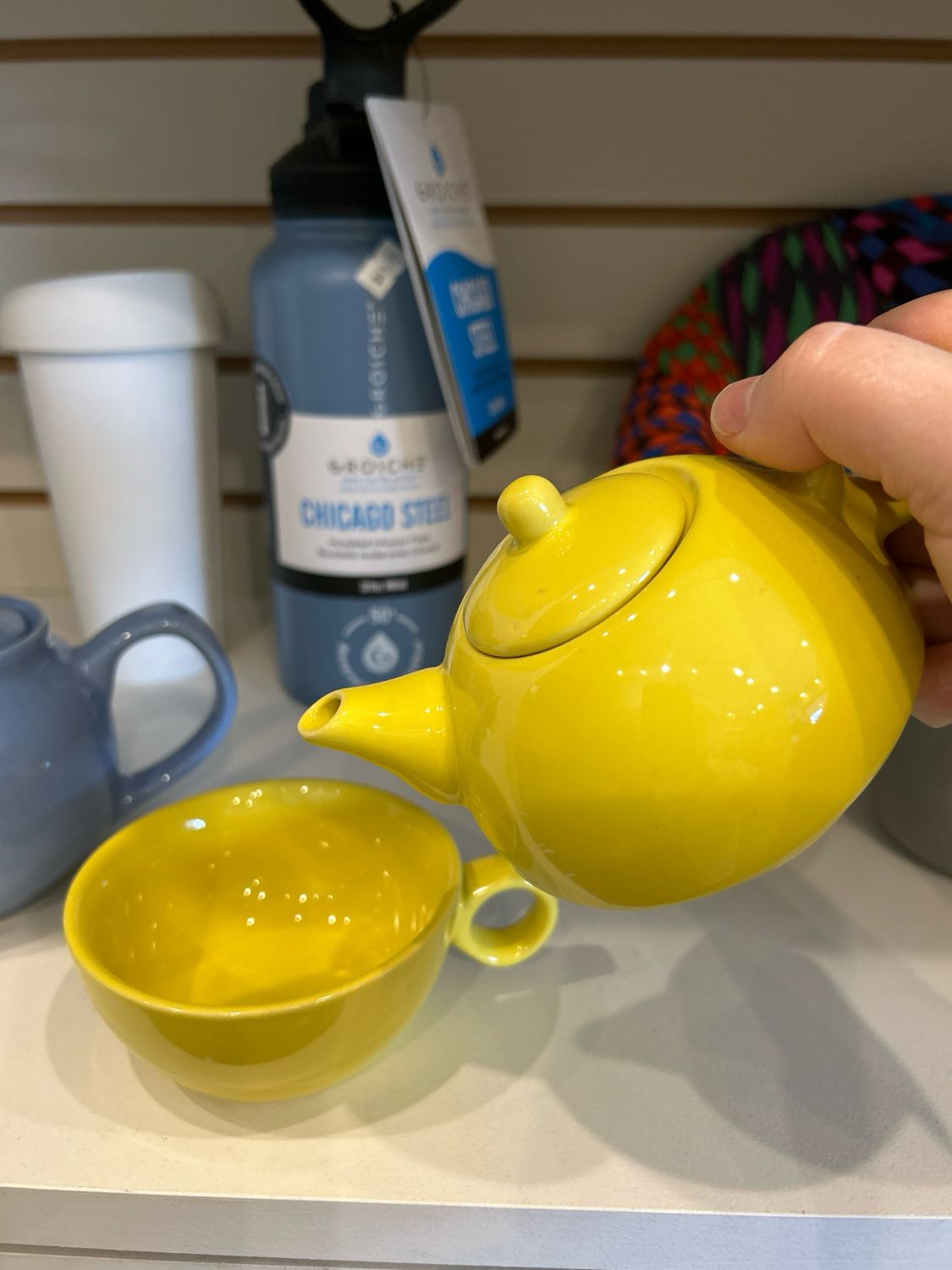 One Cup Teapot &amp; Cup Yellow