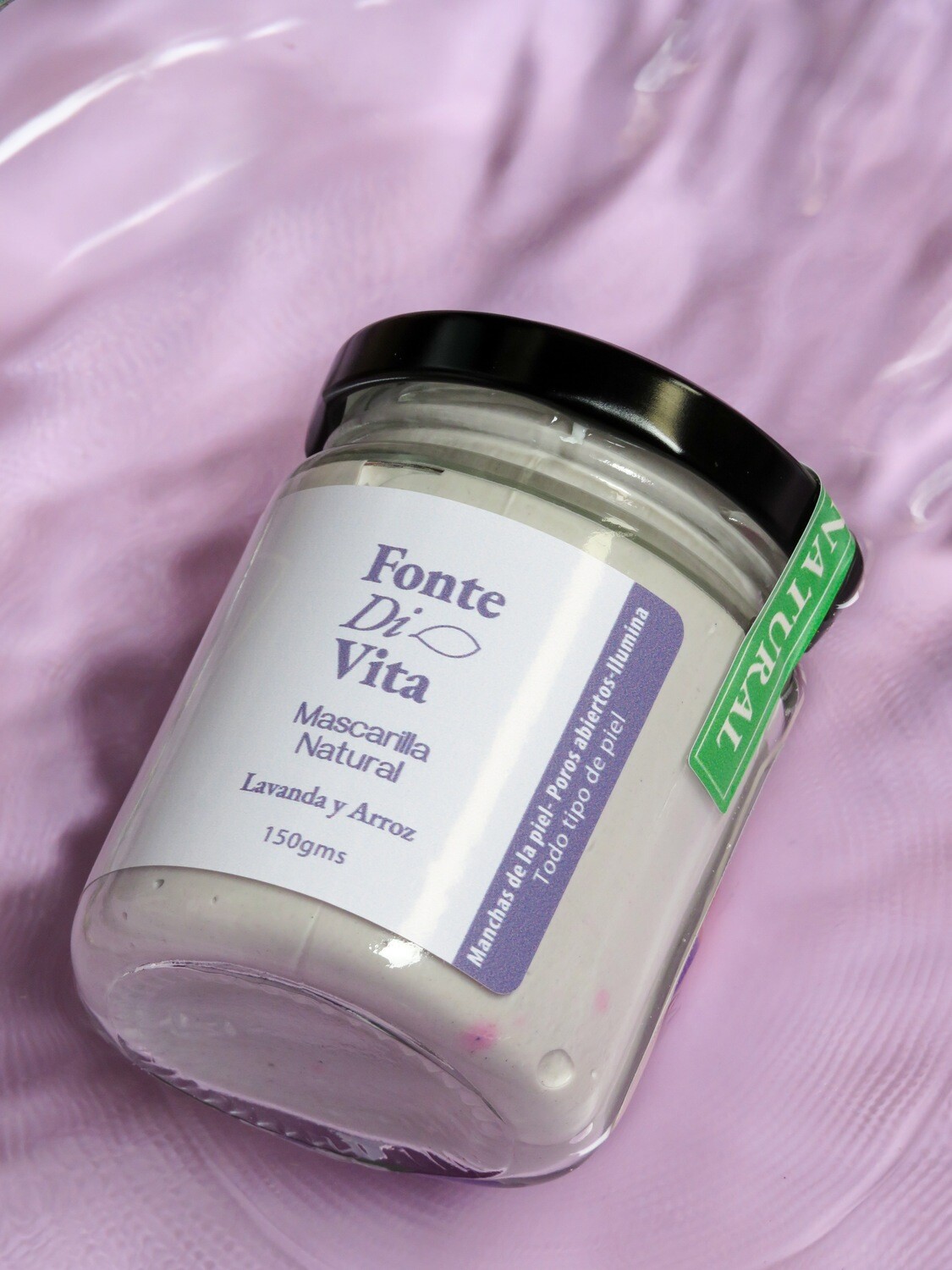 Mascarilla Facial de Lavanda y Arroz