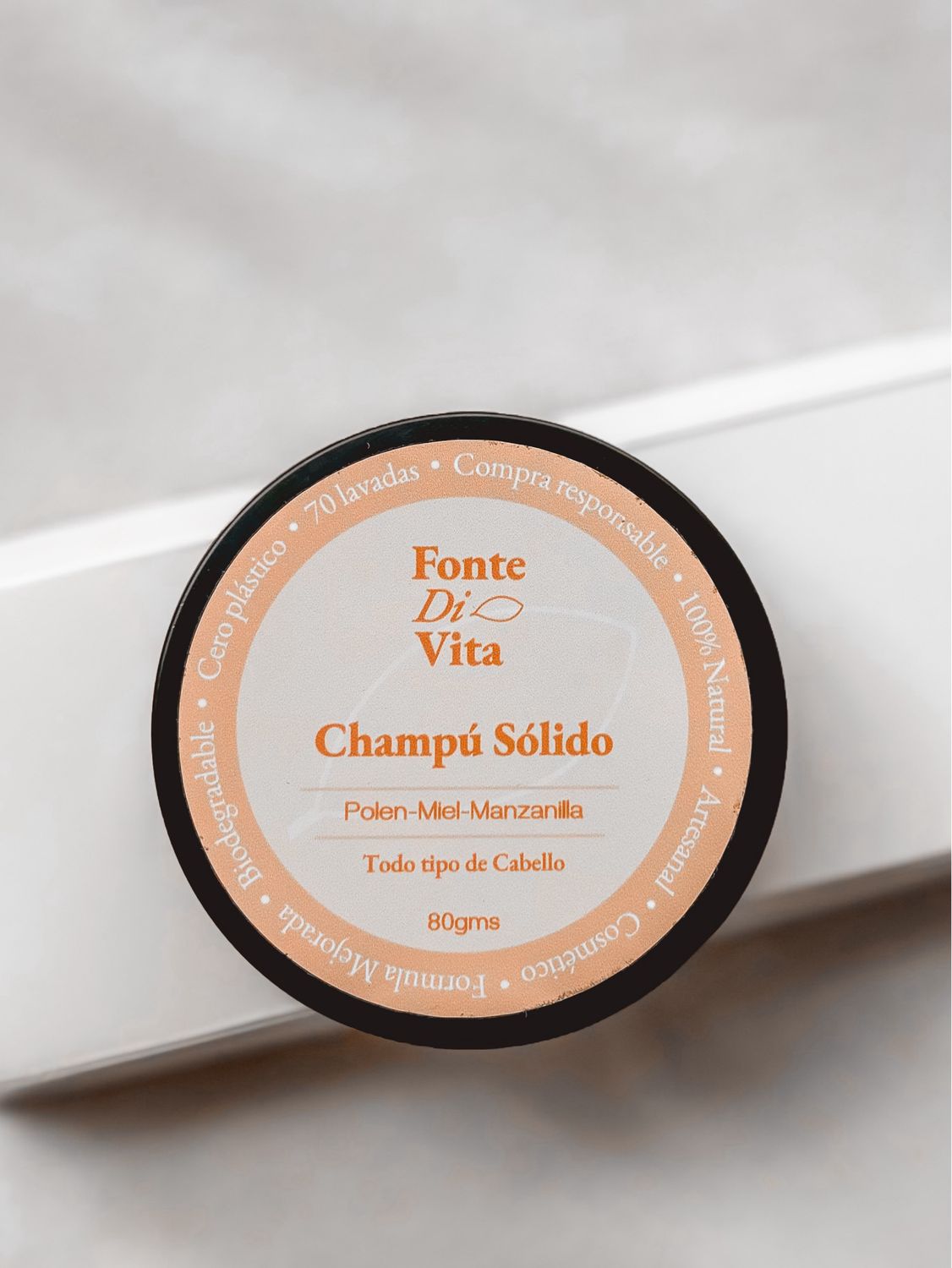 Champú Sólido de Manzanilla, Polen &amp; Miel