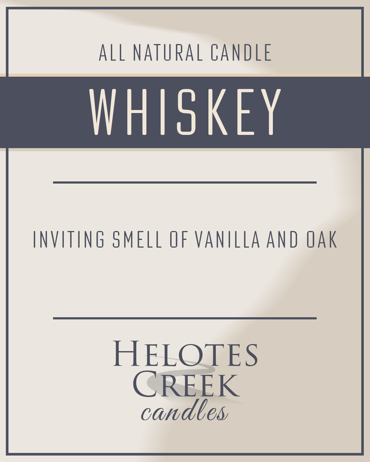 10 oz Whisky Candle in Glass Jar