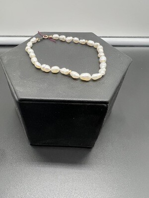 14k Gold Cultured Pearl Bracelet