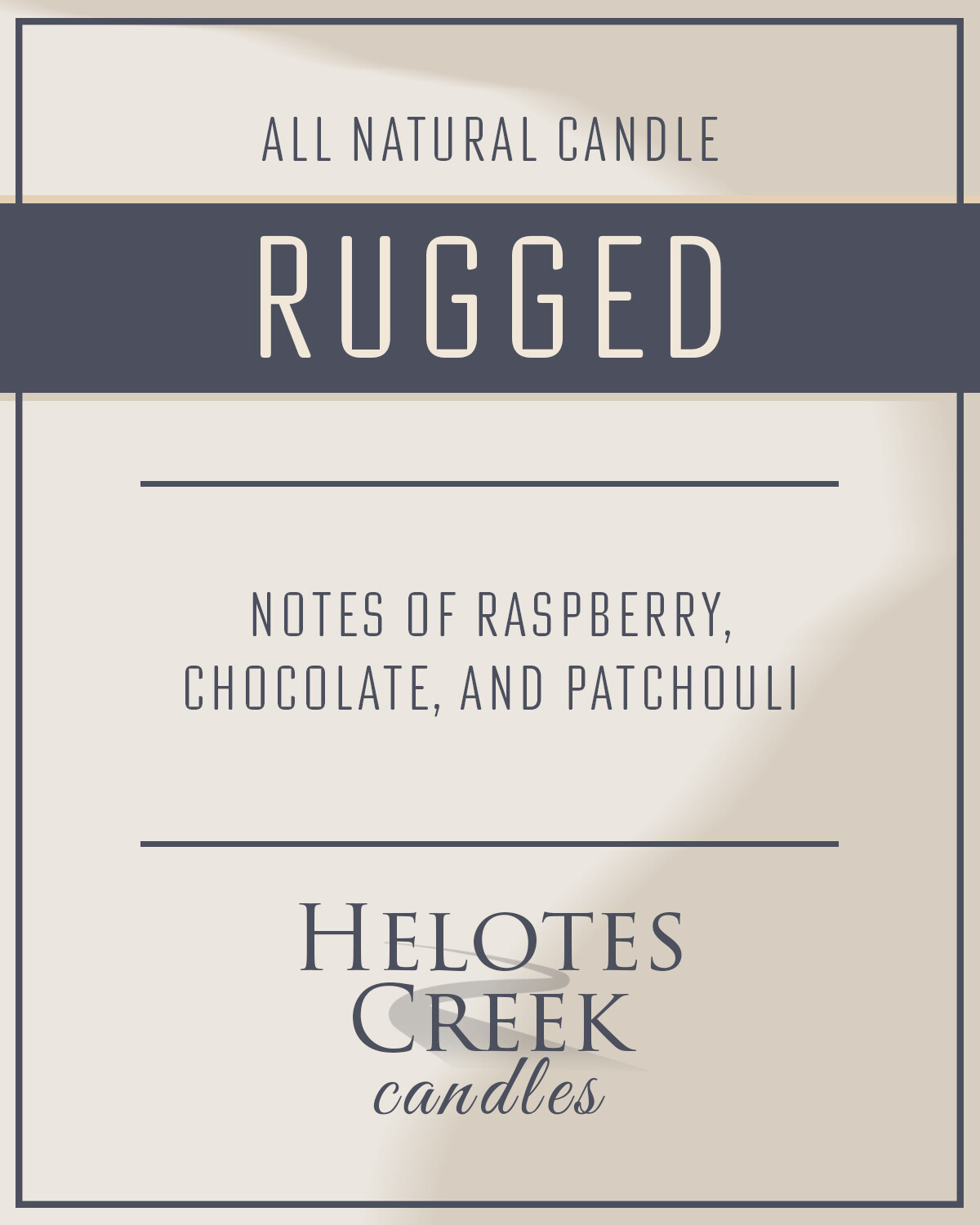 10 oz Rugged Candle in Glass Jar