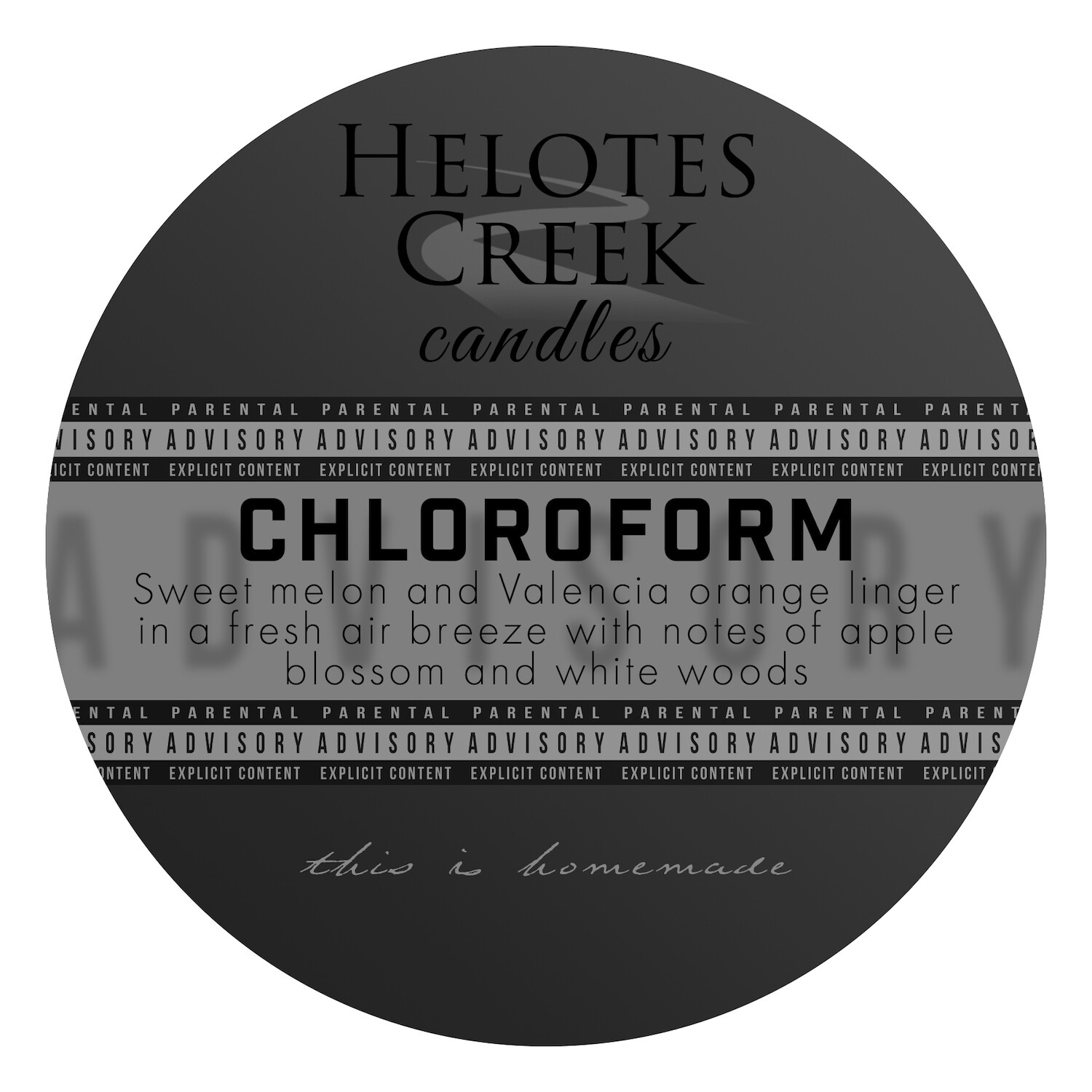 6 oz Chloroform Explicit Candle in Tin