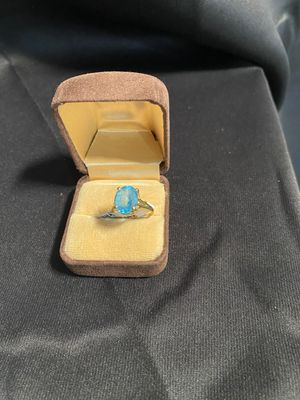 14k Blue Topaz Ring