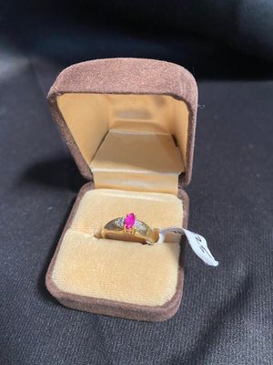 10k Ruby Diamond Ring
