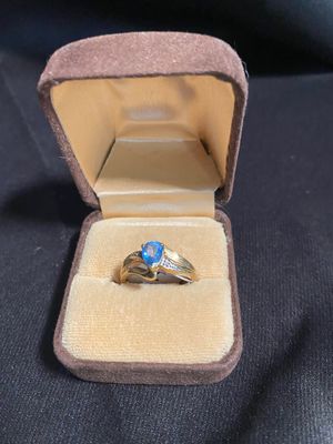 10K Blue Topaz Ring