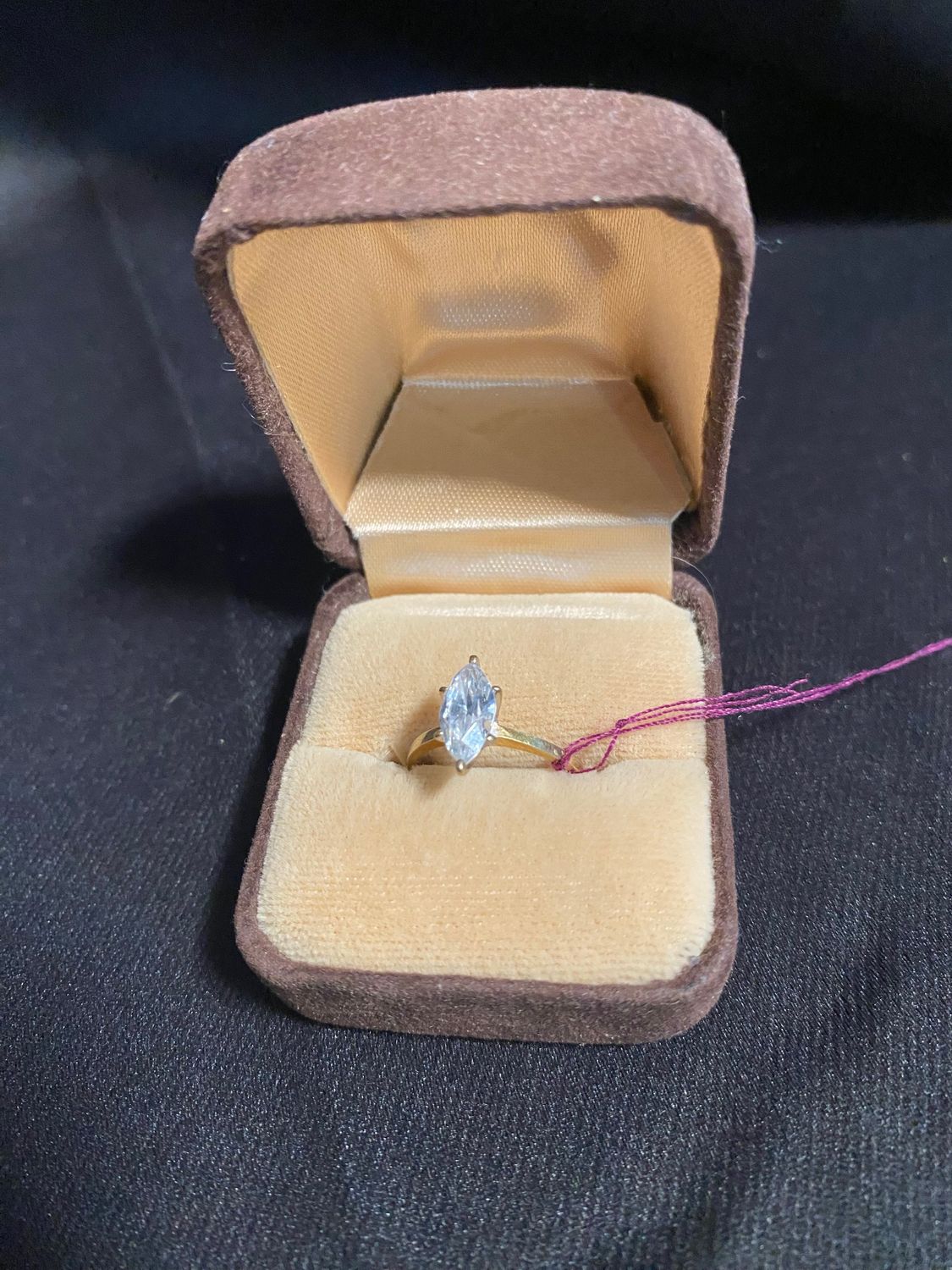 10K Cubic Z. Solitare Ring