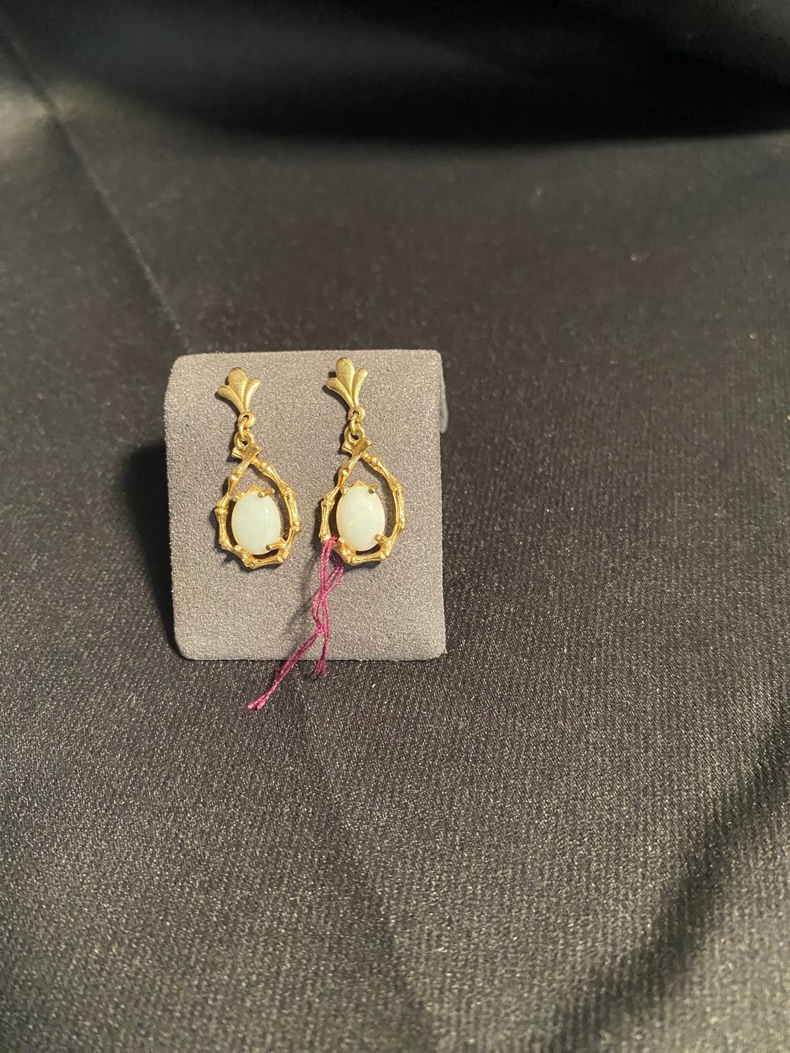 14K Opal Dangle earrings