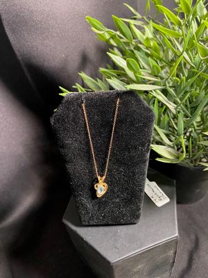 14k Aquamarine Diamond Necklace