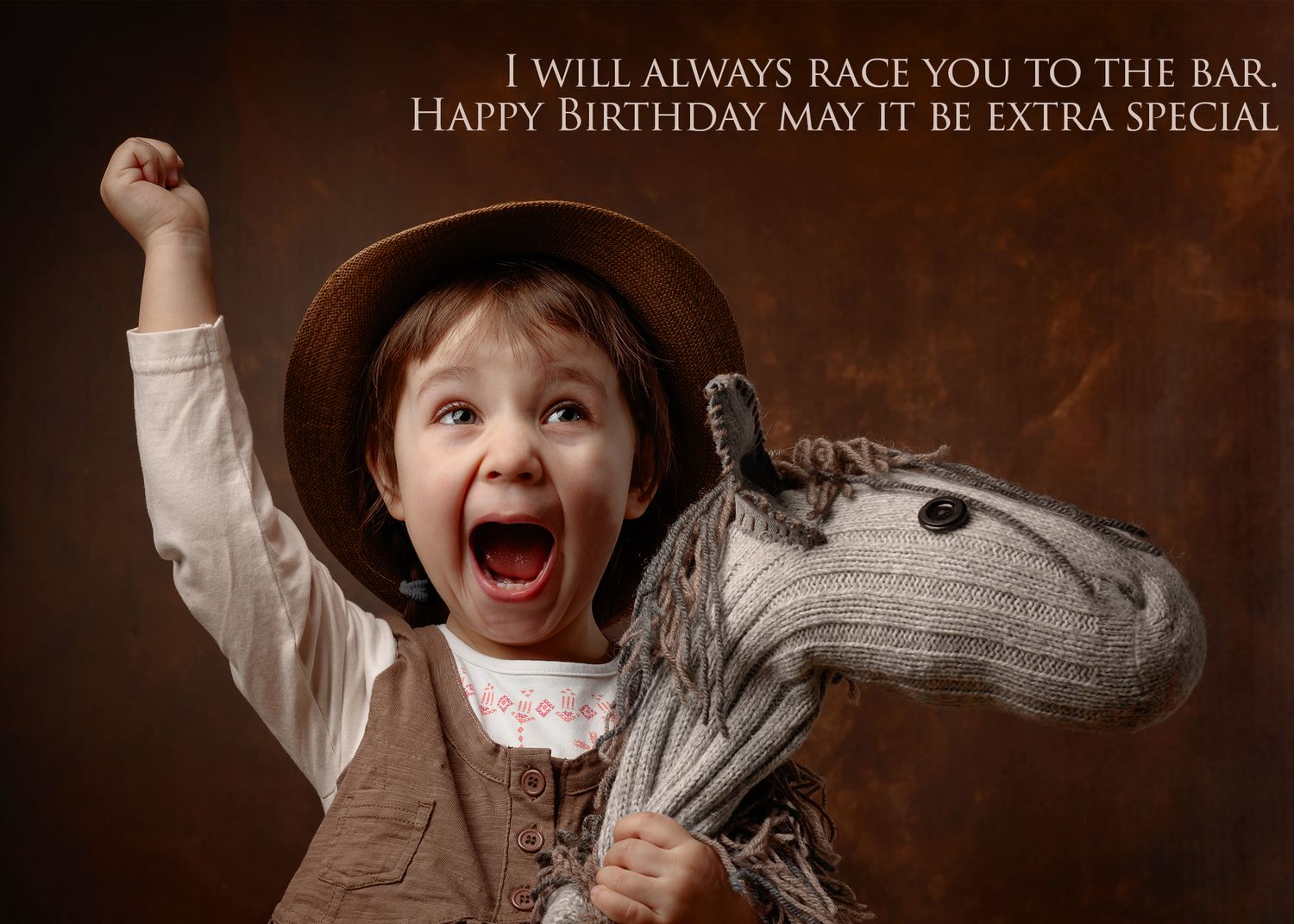Race You to the Bar Birthday Card