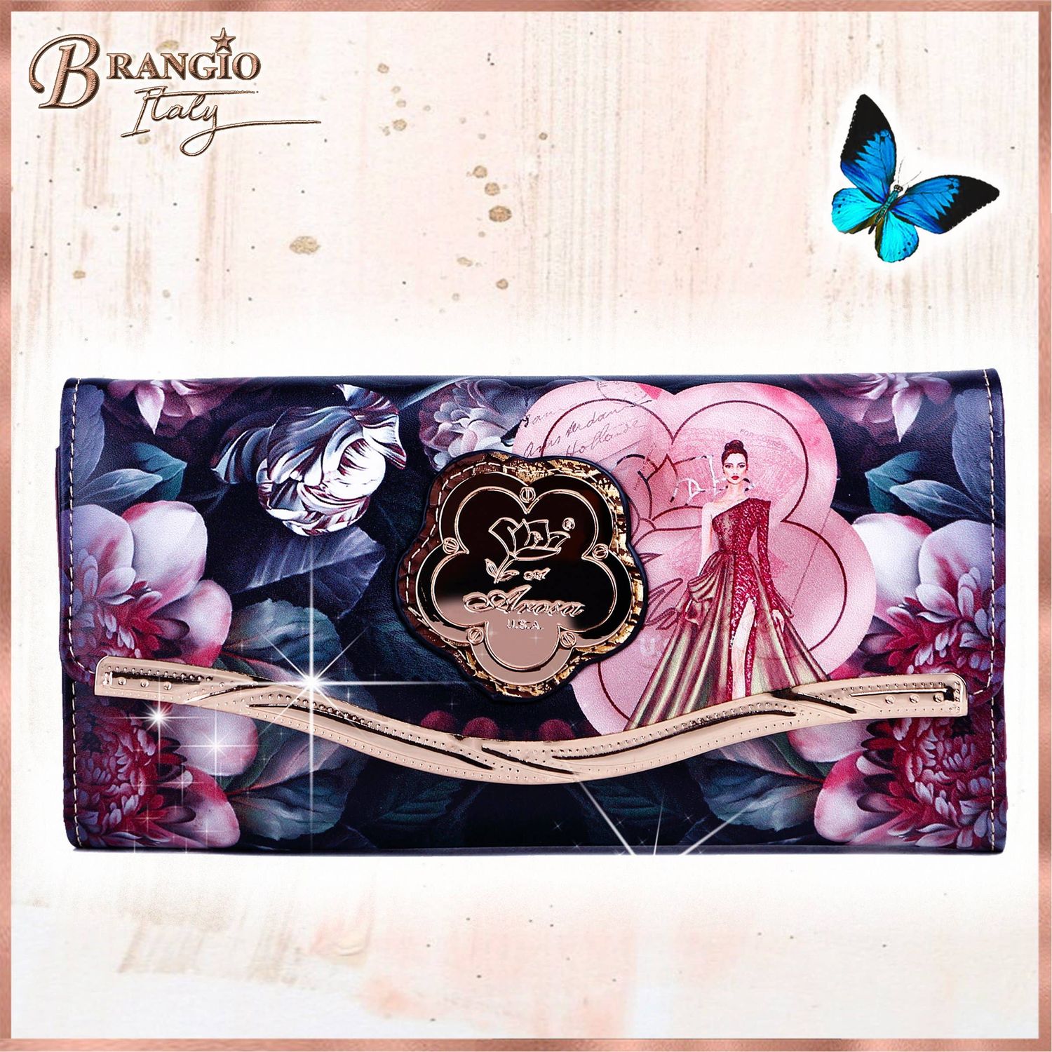 Princess Wallet ( Brangio) Vegan Leather