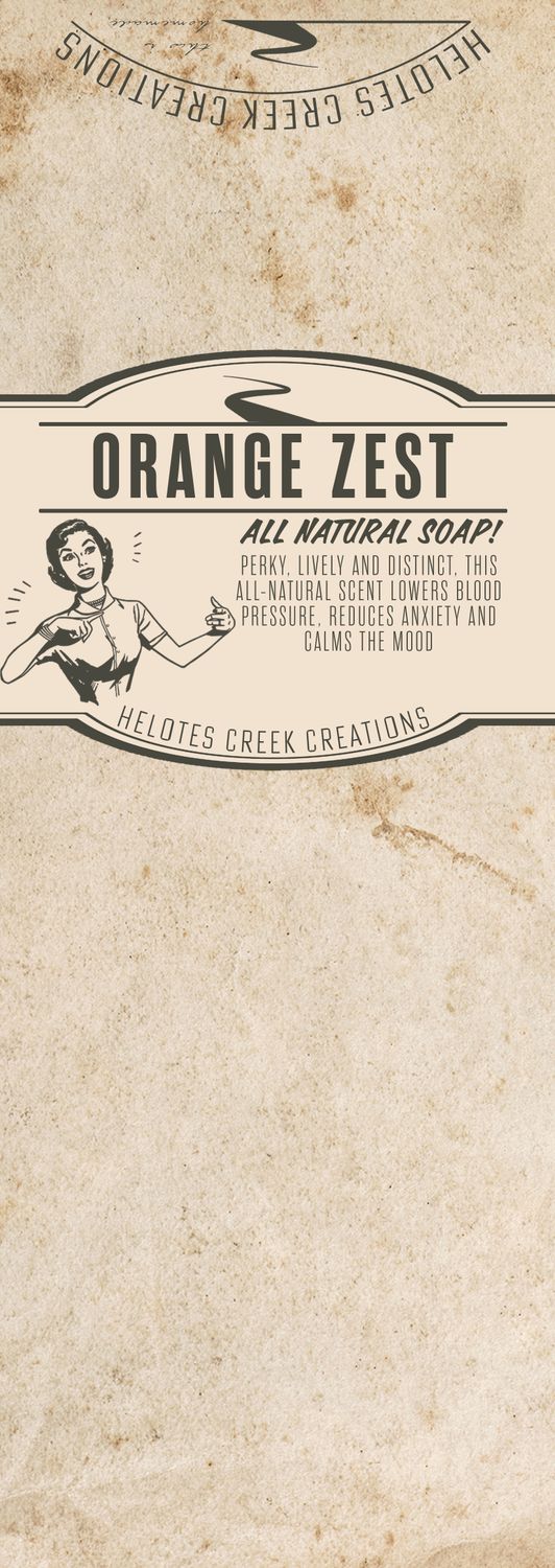 Traditional Orange Zest Natural Soap