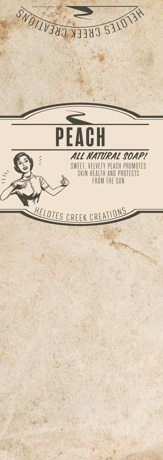 Traditional Peach Natural Soap