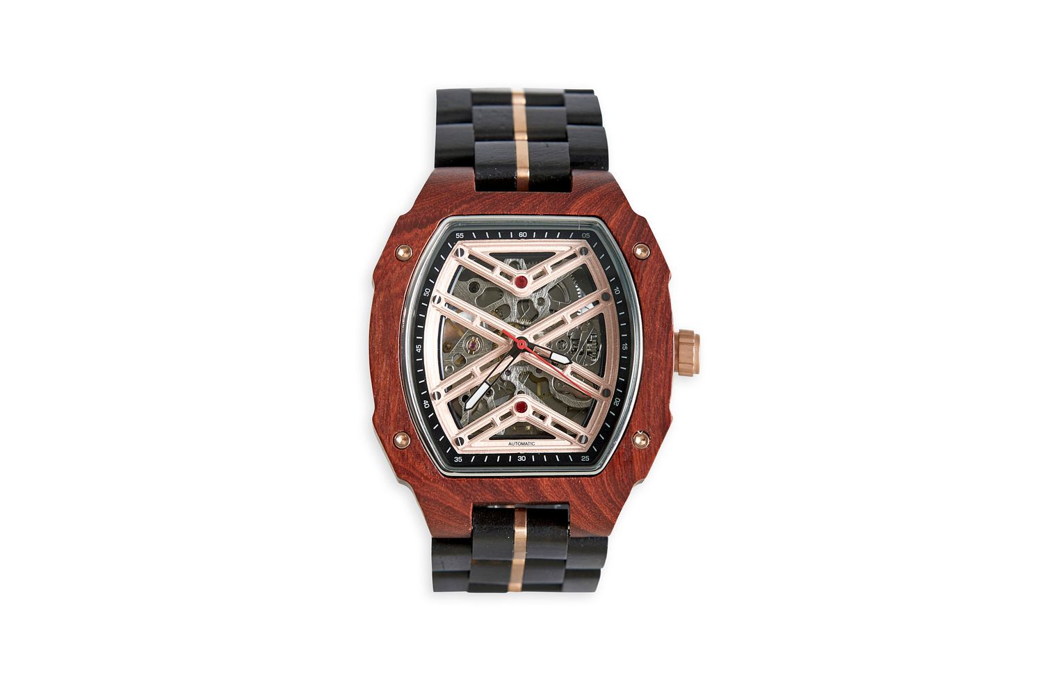 The Mahogany Wood Watch