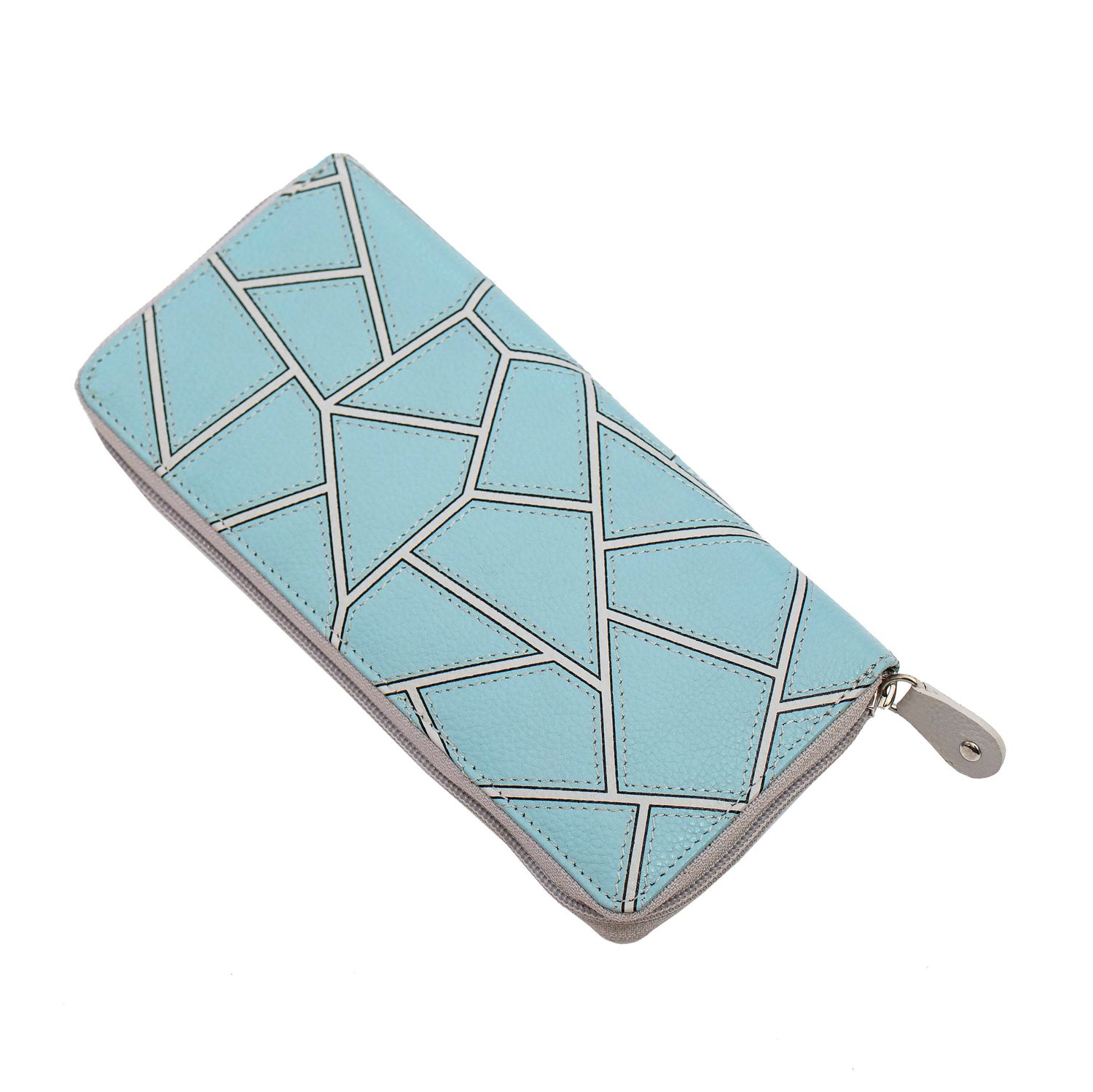 Abstract Leather Purse