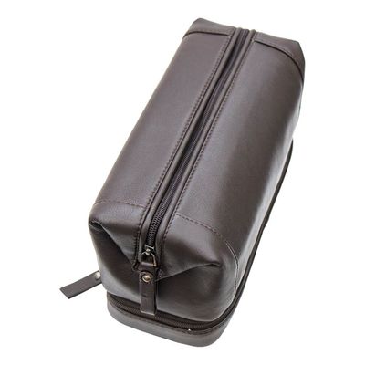 Wire Frame Travel Bag Brown