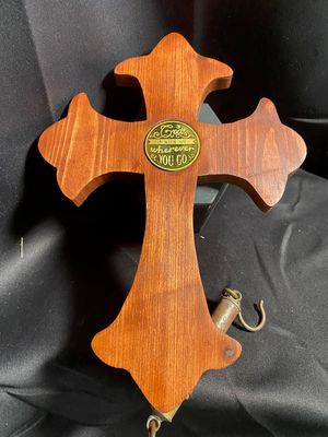 Wood Cross with Emblem