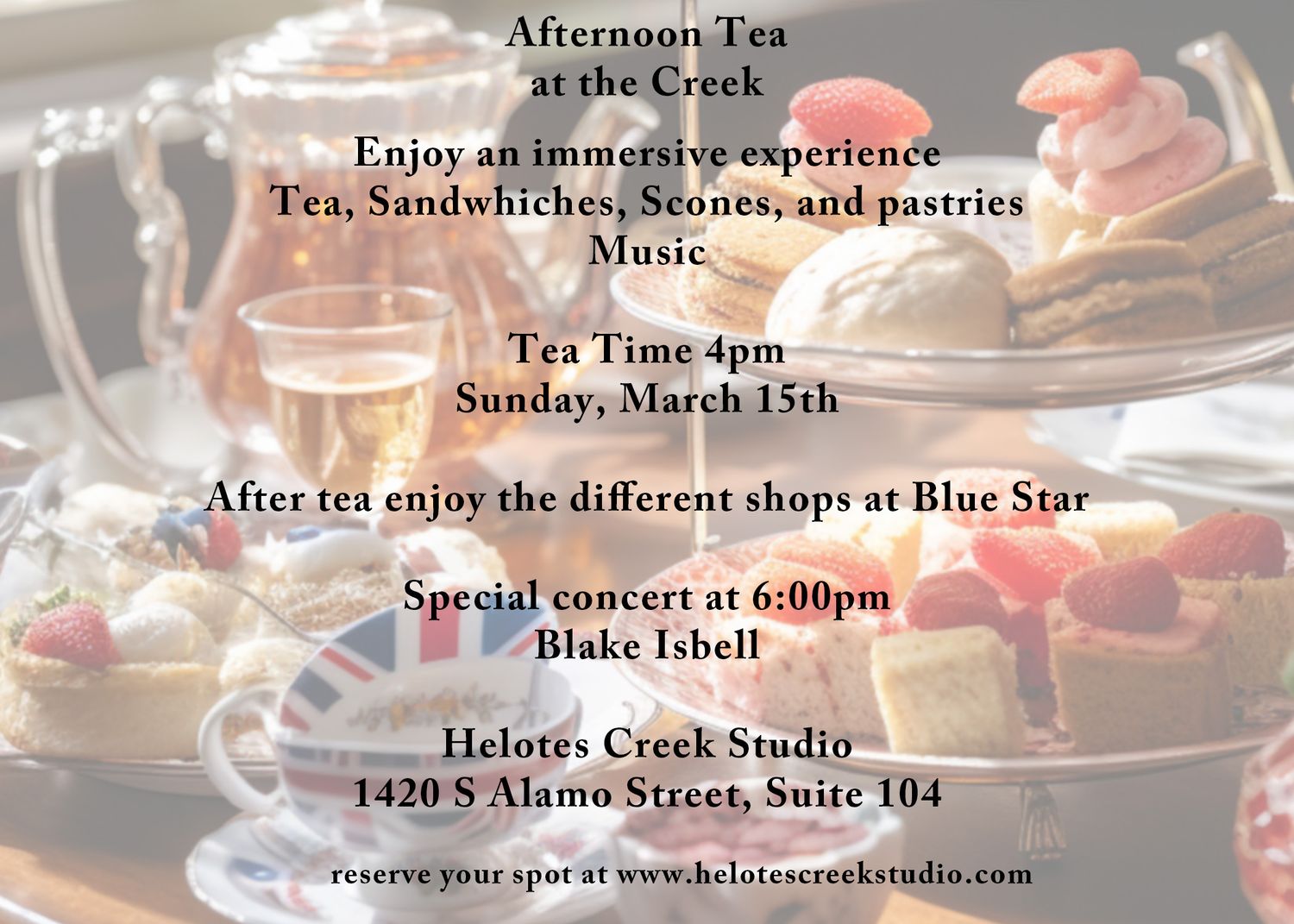 Afternoon Tea at the Creek Afternoon Tea at the Creek