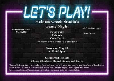 Game Night May 23rd