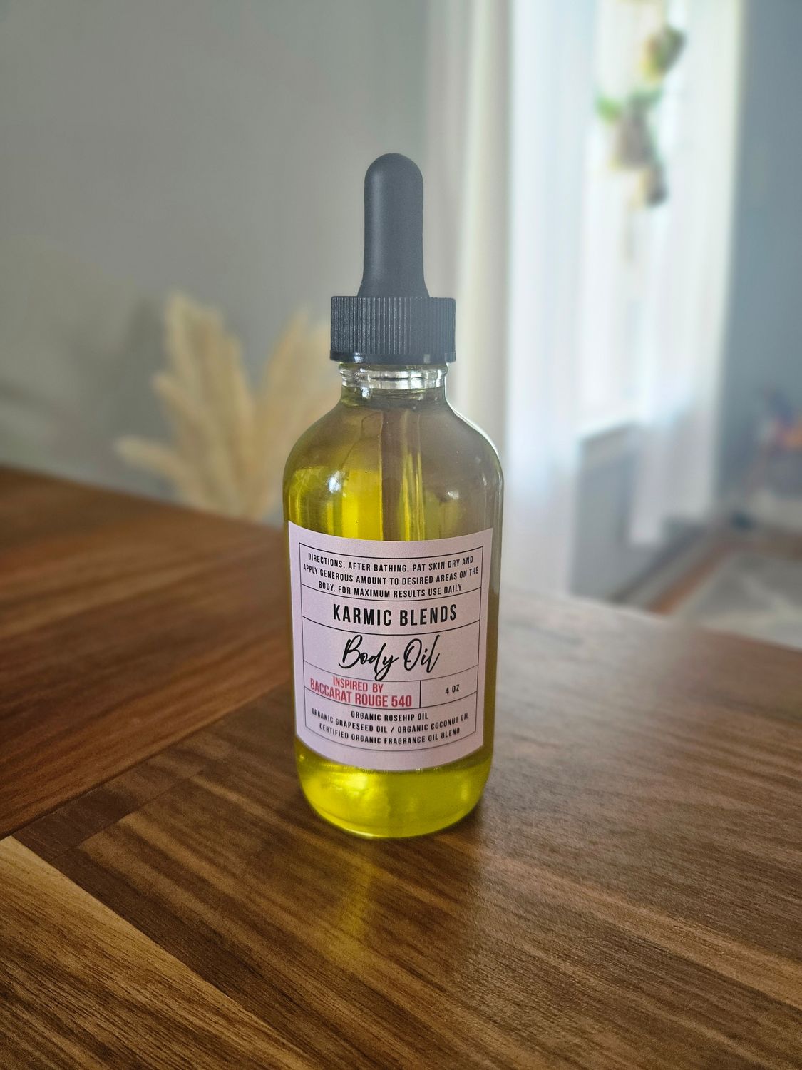 Baccarat Rouge 540 Inspired Body Oil