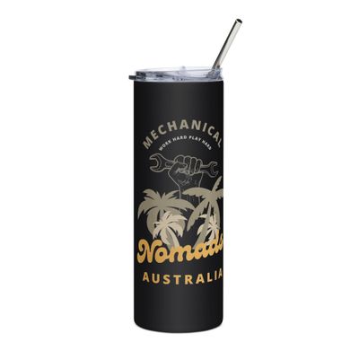 Work Hard Play Hard Stainless-Steel Tumbler