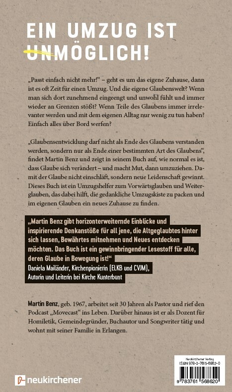 Wenn der Glaube nicht mehr passt - Ein Umzugshelfer