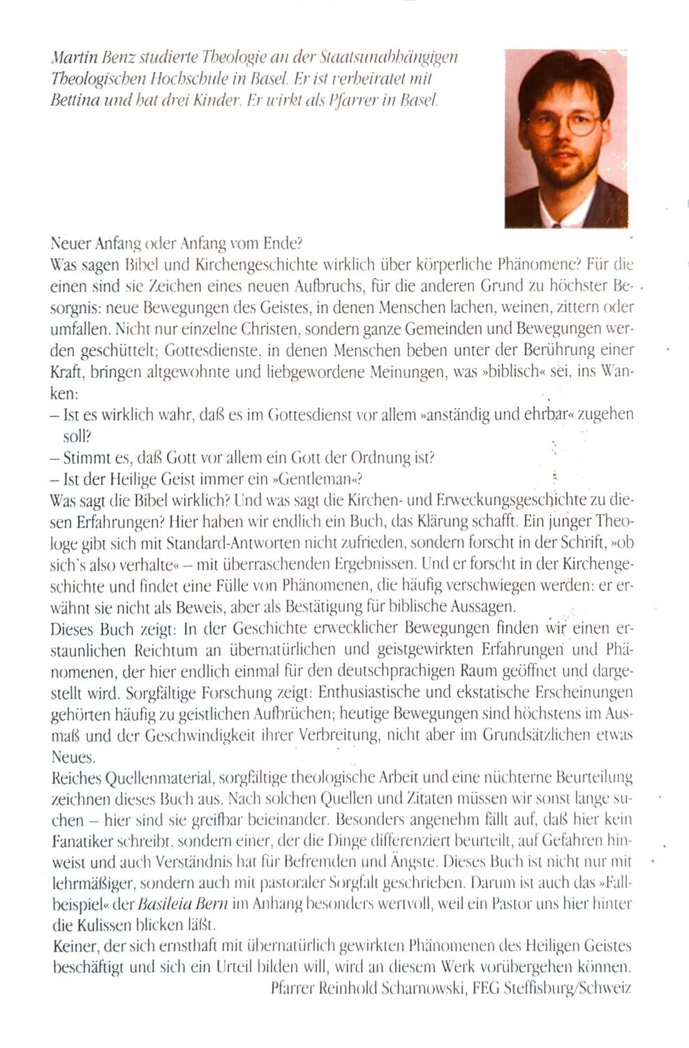 Wenn der Geist fällt Das ungewöhnliche Wirken des Heiligen Geistes einst und jetzt
