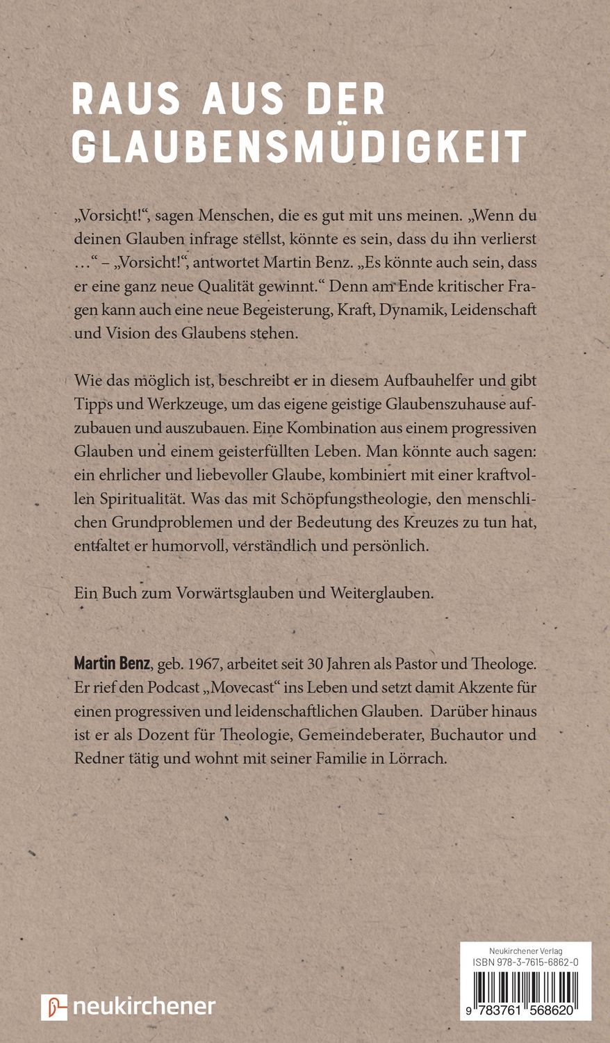 Wenn der Glaube keine Kraft hat - ein Aufbauhelfer