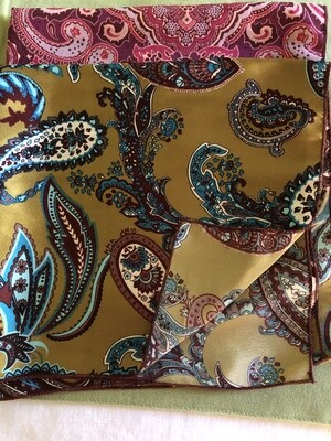 Rustic Cowboy Rags Gold Paisley Including Shipping