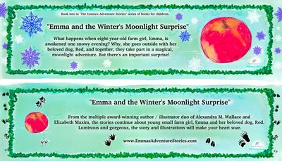Emma and the Winter's Moonlight Surprise PRE ORDER AND AUTOGRAPHED BOOK TWO (free shipping) Emma and the Winter's Moonlight Surprise PRE ORDER AND AUTOGRAPHED BOOK TWO (free shipping)