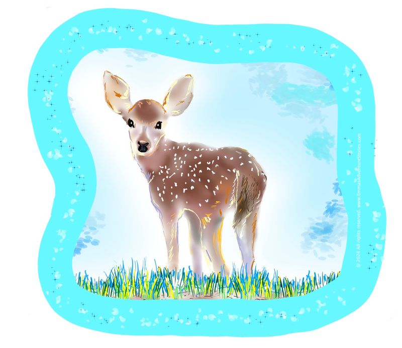 COMING SOON! Fawn Sticker from the Emma book series