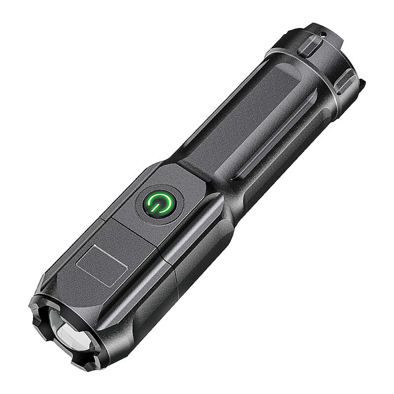 Led Telescopic Zoom Glare Flashlight USB Rechargeable Compact Portable