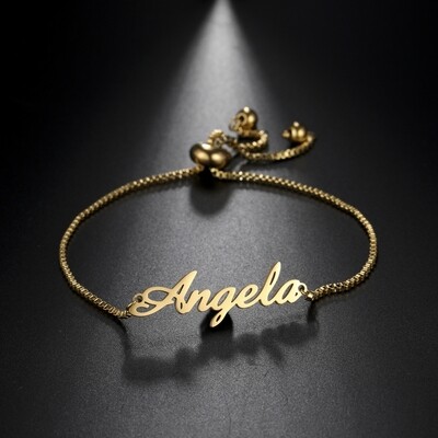 Custom Name Bracelets For Women Girl Customized Adjustable Personalized Stainless Steel Fashion Jewelry Mother&#39;s Day Gift