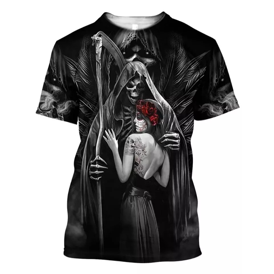 Unisex Horror Skulls Art 3D Print T-shirt