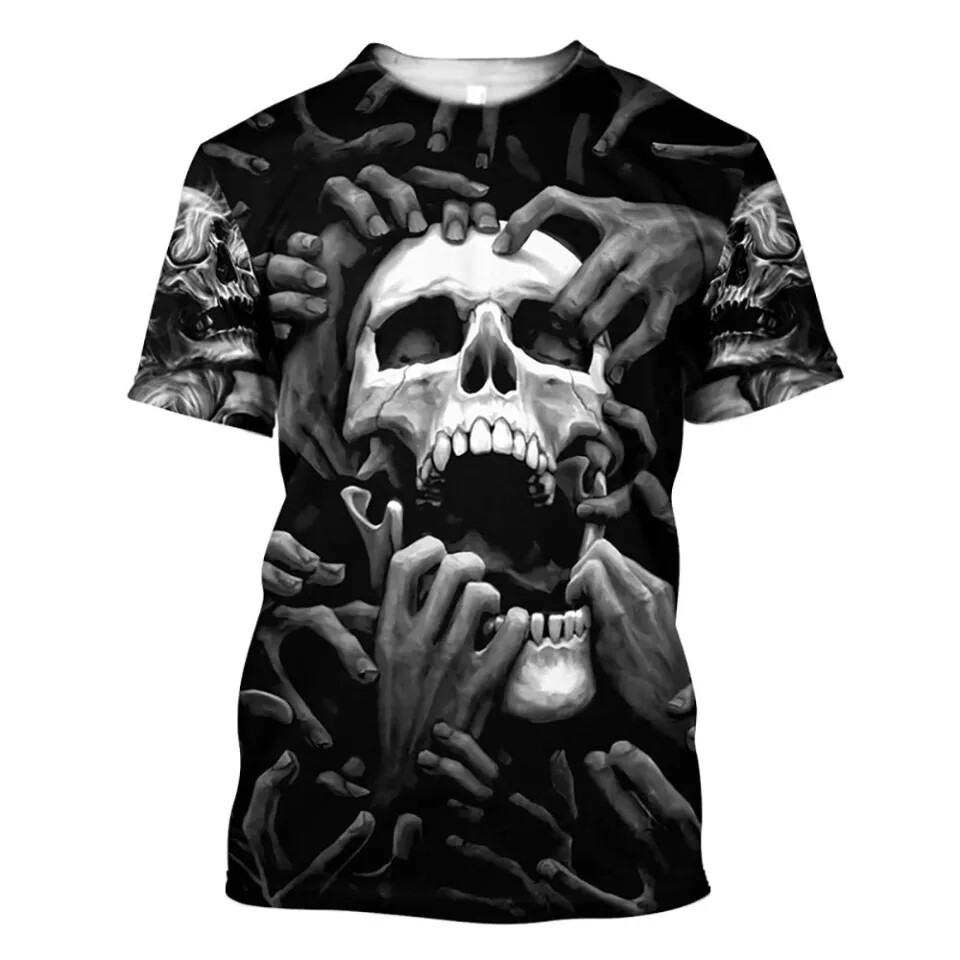 Unisex Horror Skulls Art 3D Print T-shirt