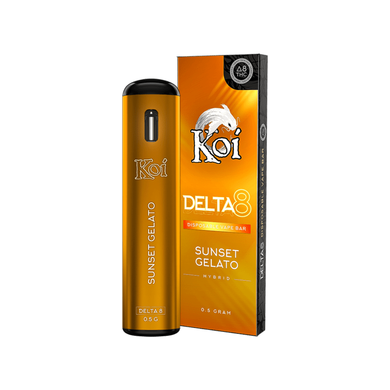 Koi Delta Thc Disposable Vape Bars Sunset Gelato