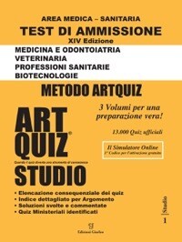 ArtQuiz Studio XIV Edizione A.A. 2022 / 2023 Test di ammissione per Medicina , Odontoiatria , Veterinaria , Professioni Sanitarie e Biotecnologie